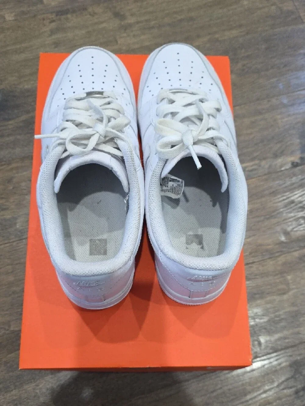 Nike White Leather Low-Top Sneakers